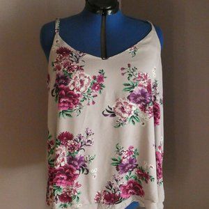Torrid Lavender Spring Floral Tank Top